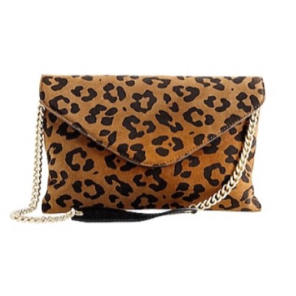 J Crew Leopard Print Invitation Clutch